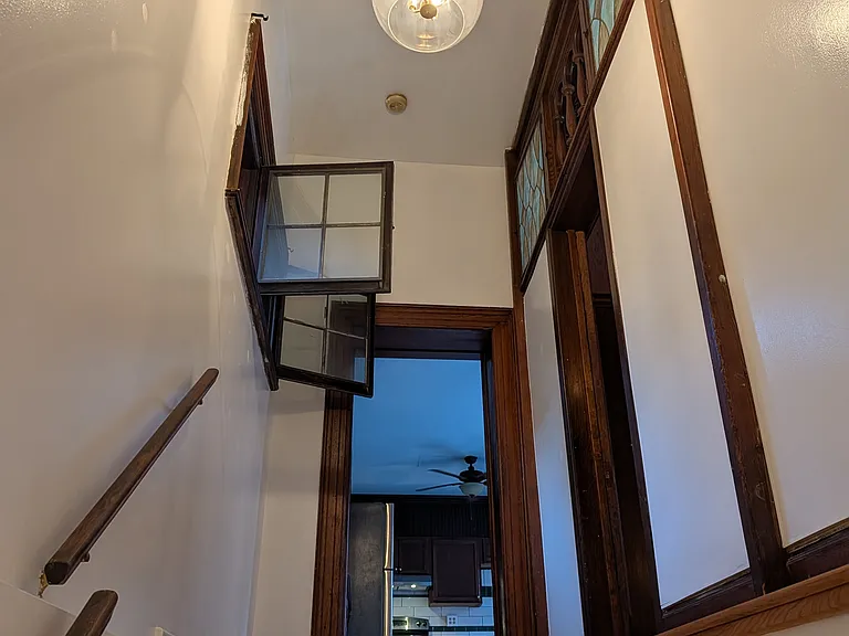 Stairway to lower garden level