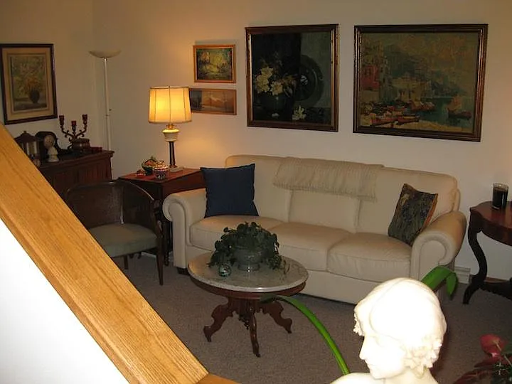 Living room open from dining room