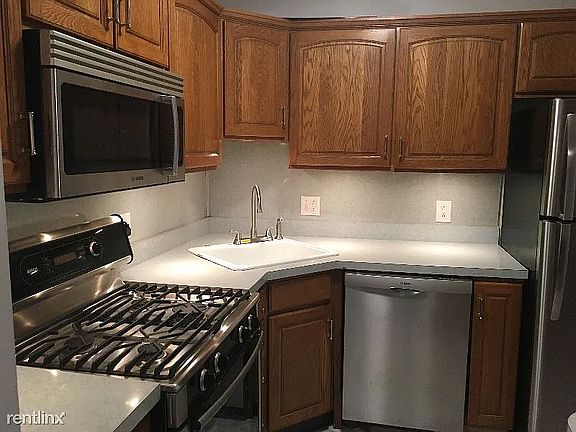 Newer stainless steel appliances.