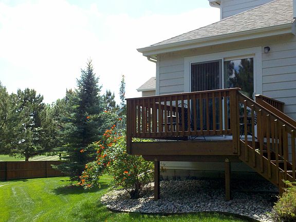 back deck on north side