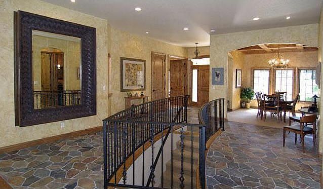 Grand Entry with Flagged Slate Floors