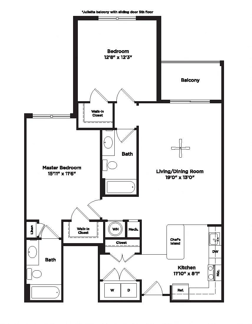 Floor plan B12B