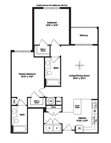 Floor plan B12B