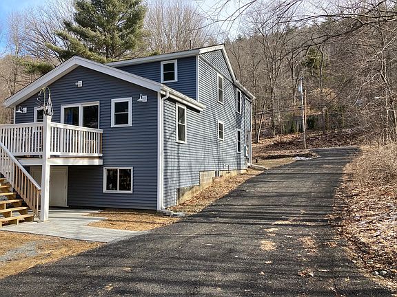 Deck and driveway to parking area
