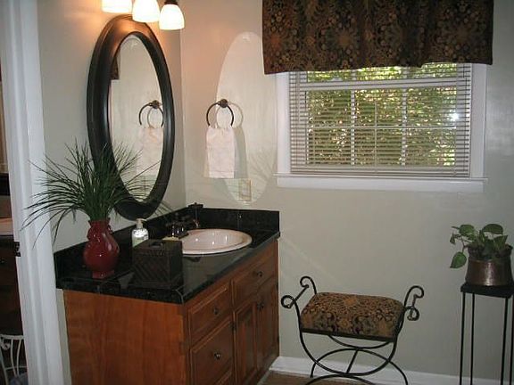vanity with granite