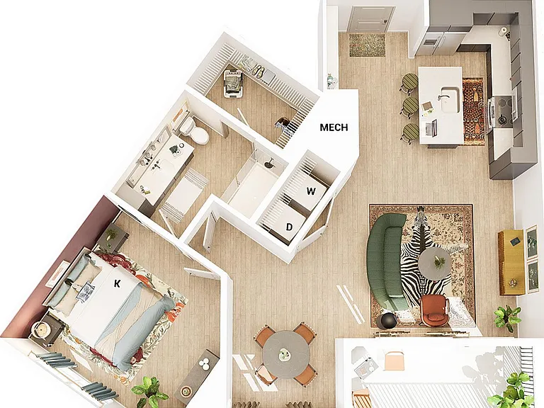 3D Floorplan - Unit A4_Scheme 1 3D Floorplan - Unit A4_Scheme 1