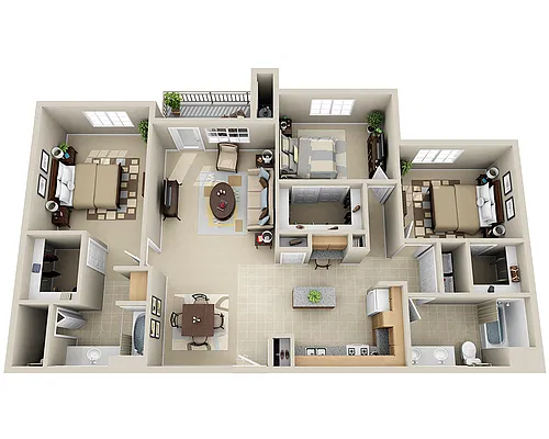 Floor plan Santa Monica (C2C)