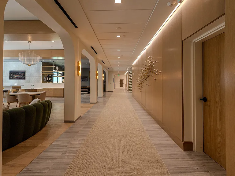 club room hallway