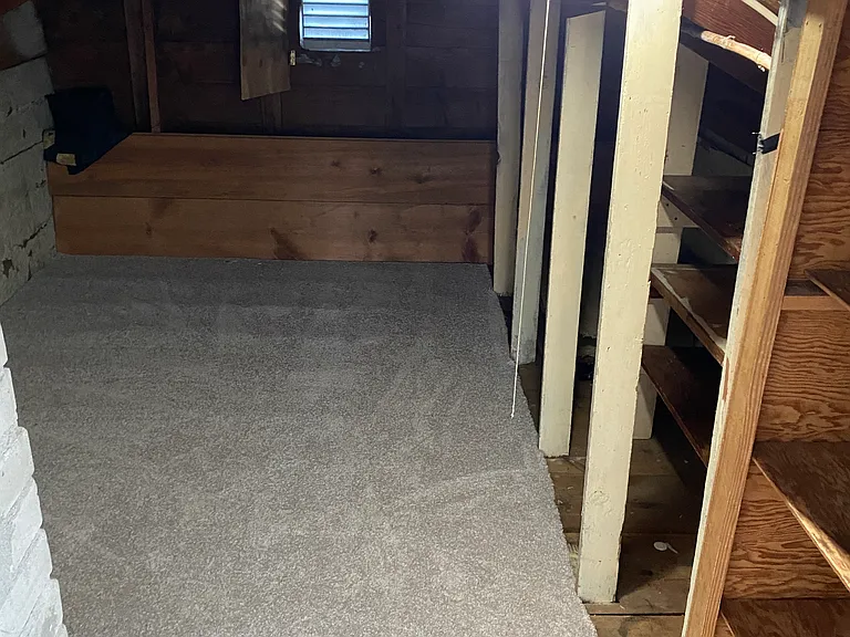 View of private storage area off the Kitchen in the upper unit; additional storage is available in the laundry room/garage for bikes etc.