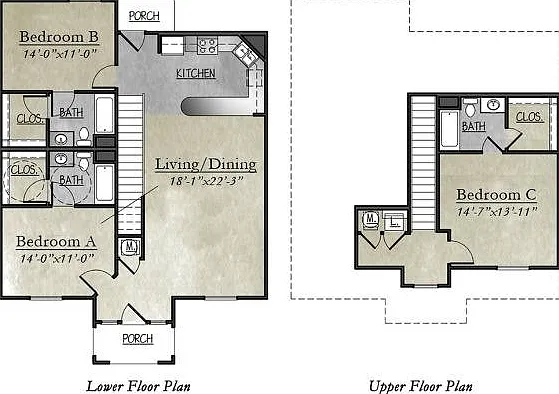 3 Bedroom 3 Bedroom