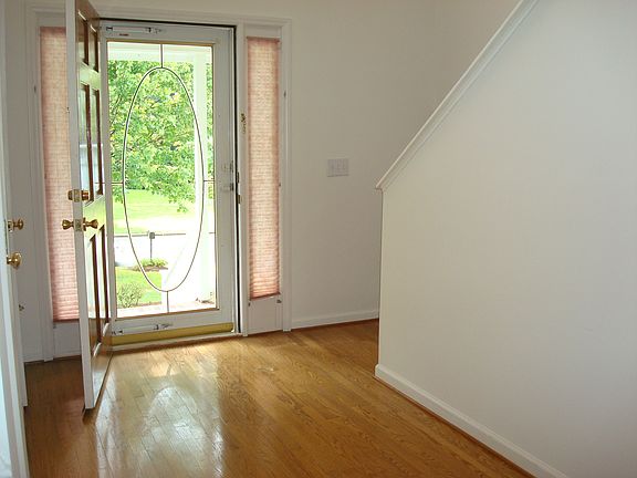 Wood floors in foyer