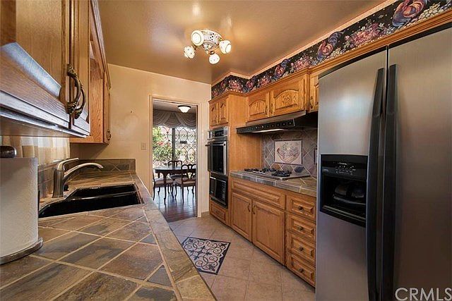 Recently remodeled galley style kitchen.