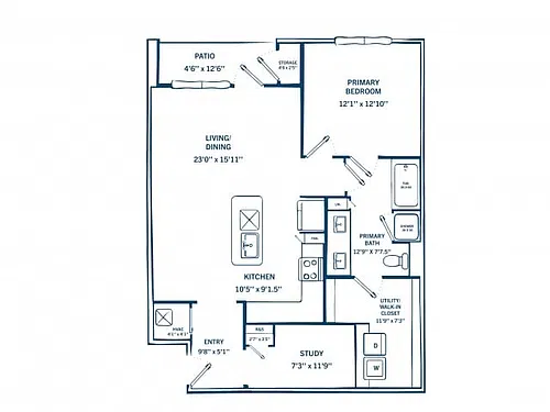 Floor plan A3B-H