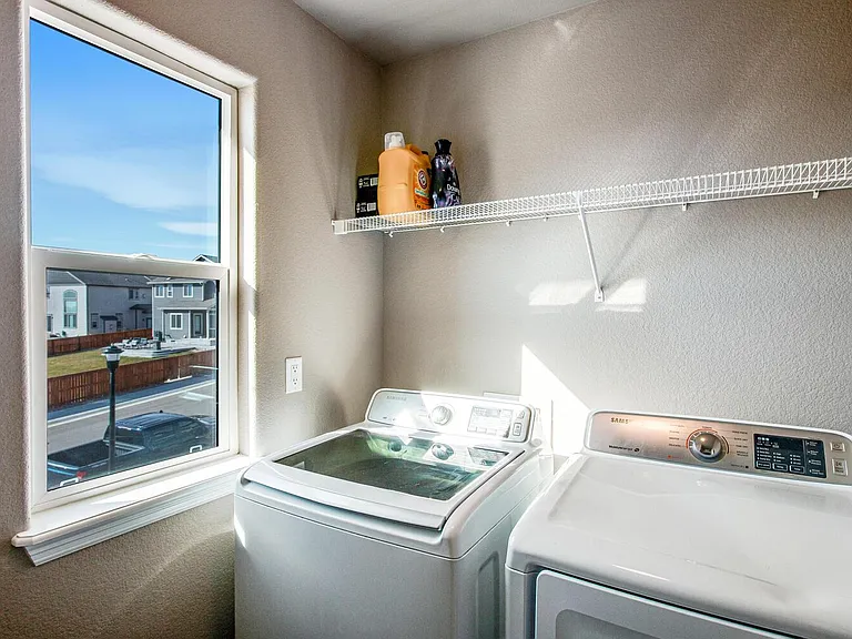 Upstairs laundry room