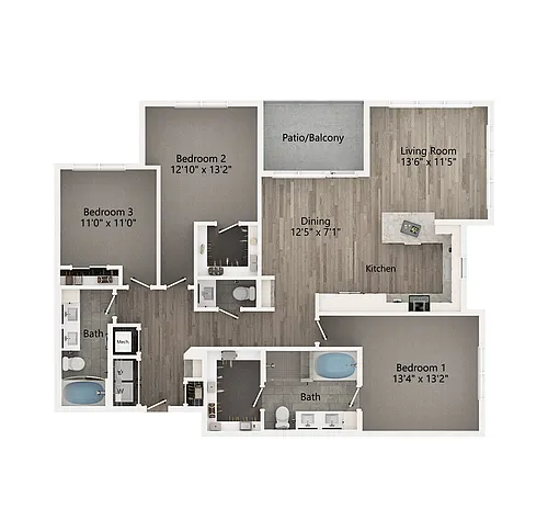 Floor plan 2C3