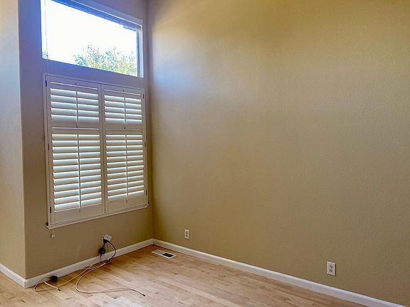Freshly painted walls, baseboards