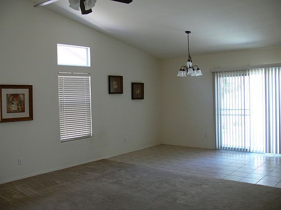 Great Room with tiled eating area