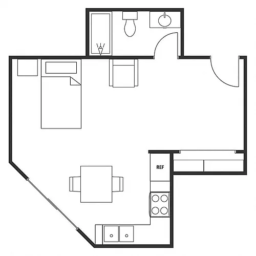 Floor plan Studio