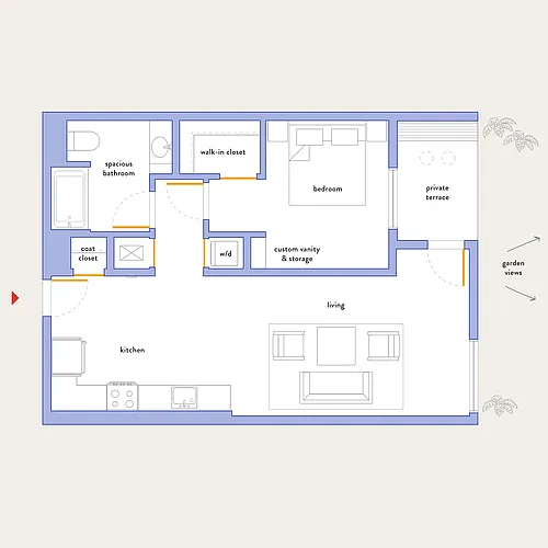 Floor plan 1C10