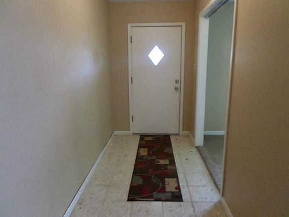 Front entry with newly tile flooring!