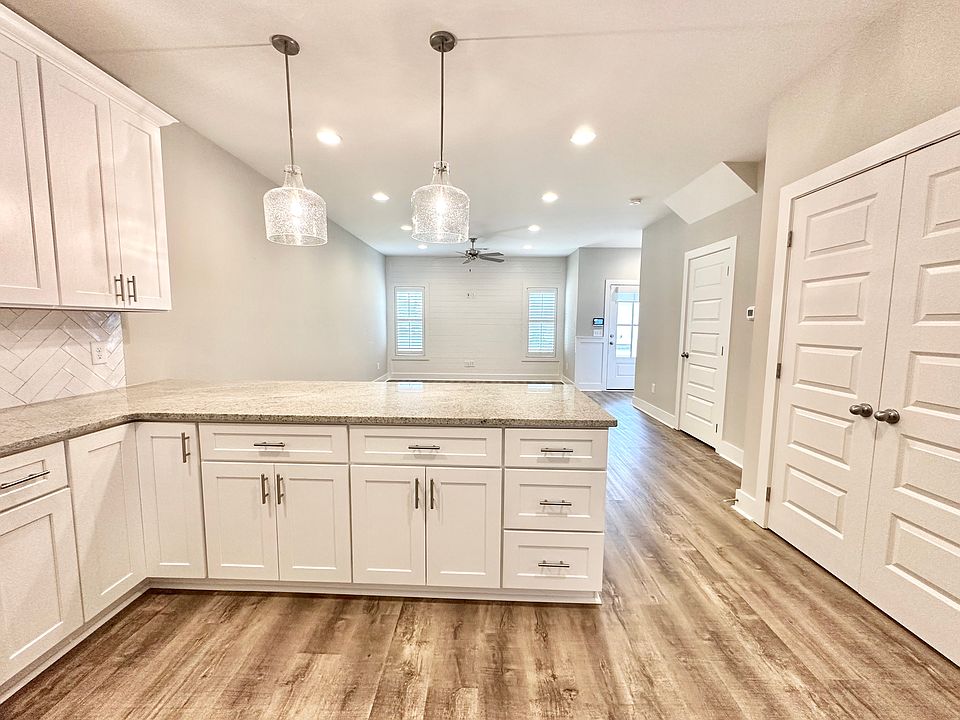 View of the Kitchen & Living room.