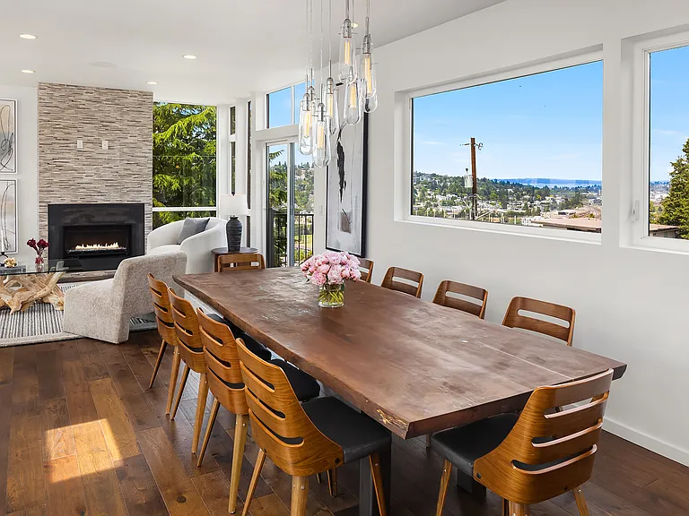 Dining room table and chairs - stay with property.