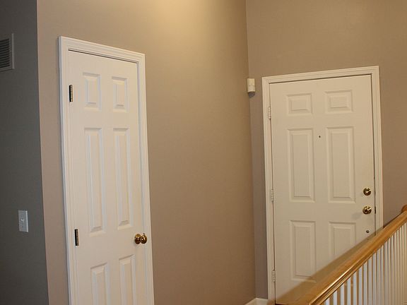 Front door and entry closet