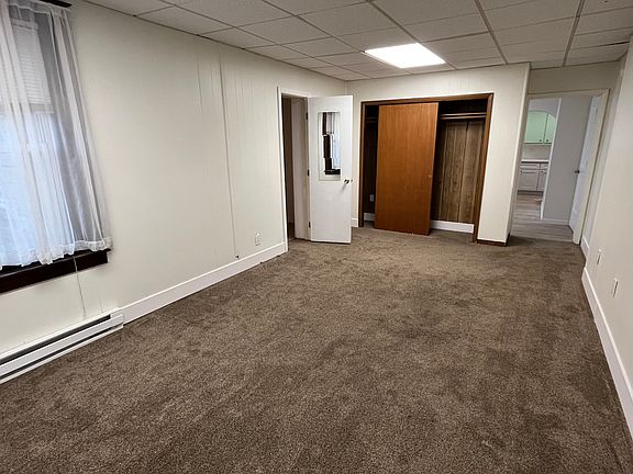 Living room with closet