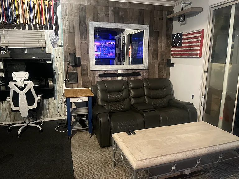 Office and living room
