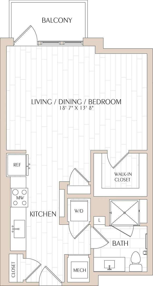 Floor plan Studio-S01a