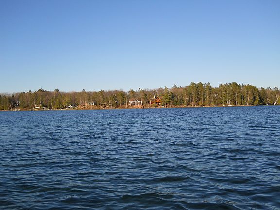 View across the lake