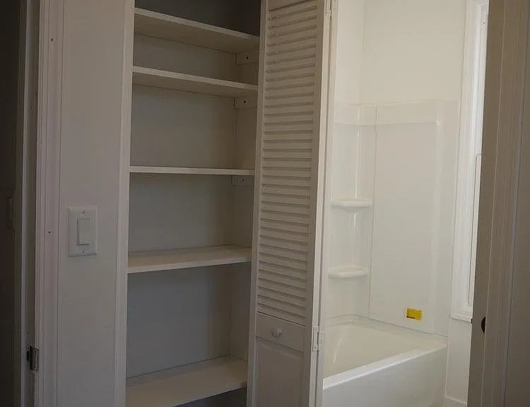 Linen Storage in laundry room