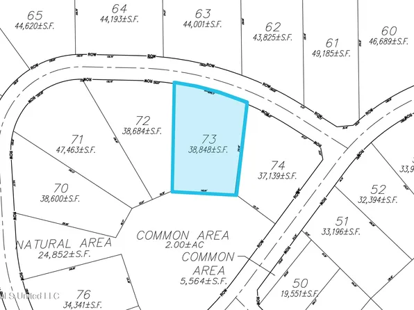 73 Les Maisons Lot Flowood Is, Flowood, MS 39232