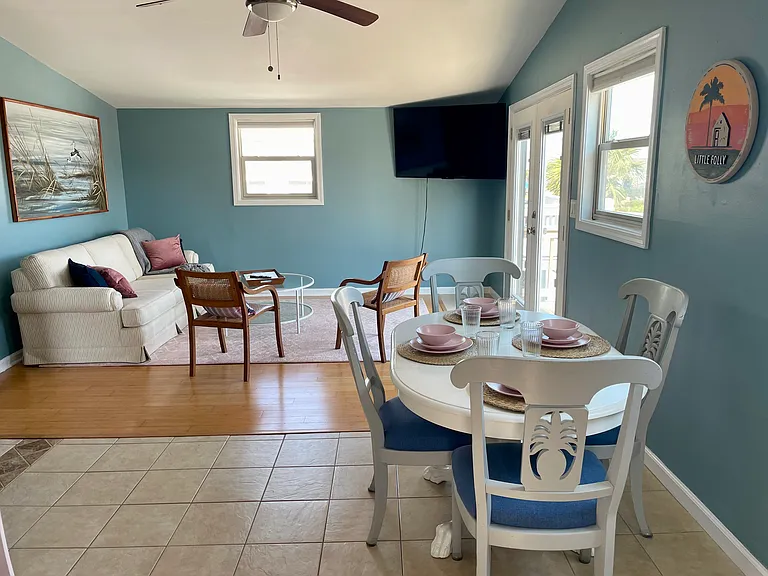 Dining and living space