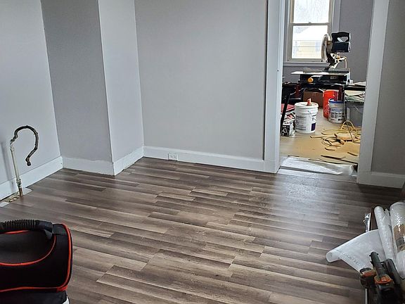 Kitchen during remodel... stove and refrigerator will be included in unit