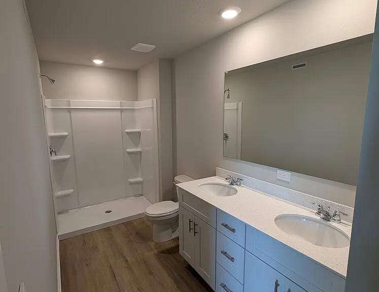 Master Bathroom with Double Vanity