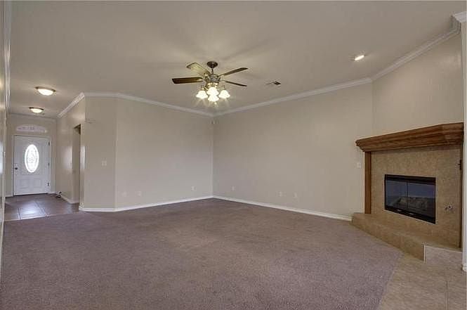 Fireplace in living room