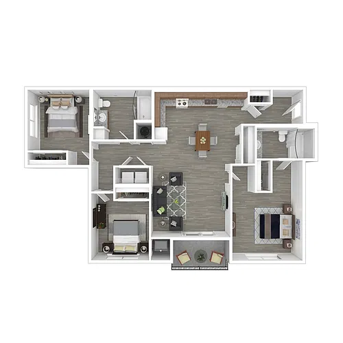Floor plan Three Bedroom