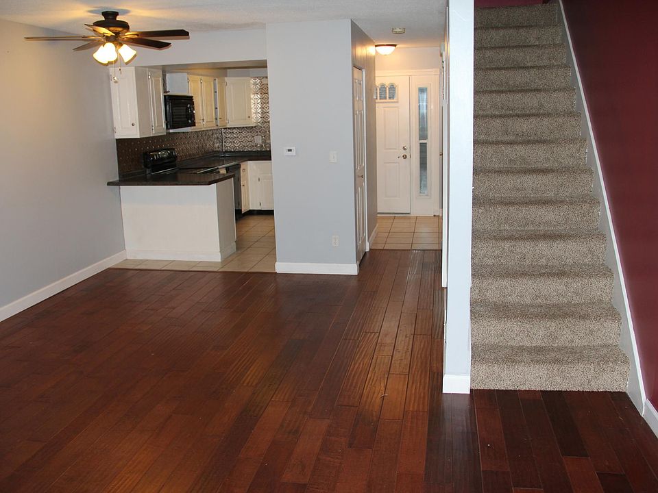 Hall View -- wood floor main level