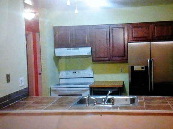 Stainless steel fridge and d