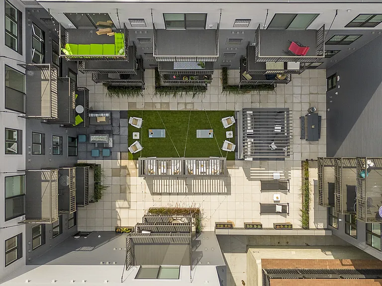 Overhead of the 2nd Floor Courtyard