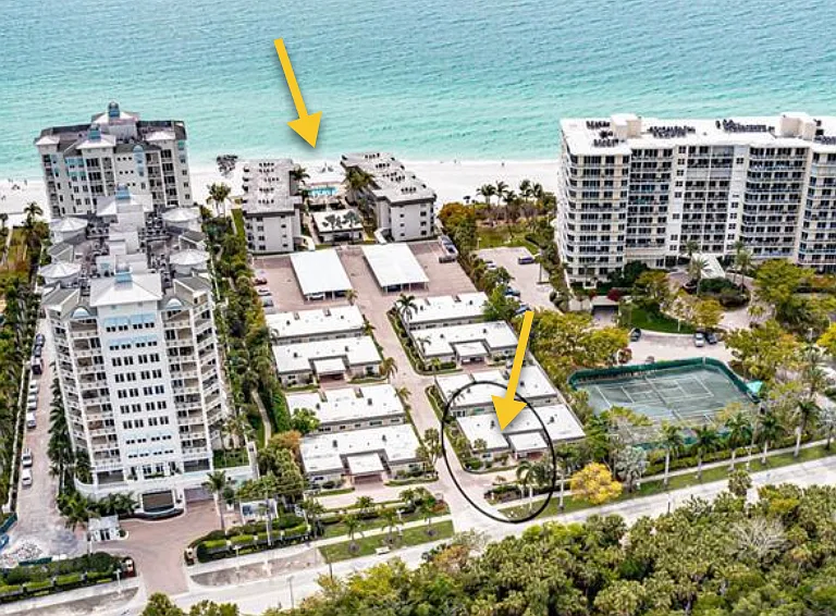Steps to lido beach