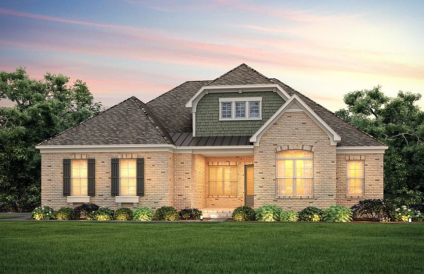 Southampton Exterior 10 features brick, shakes and covered front porch