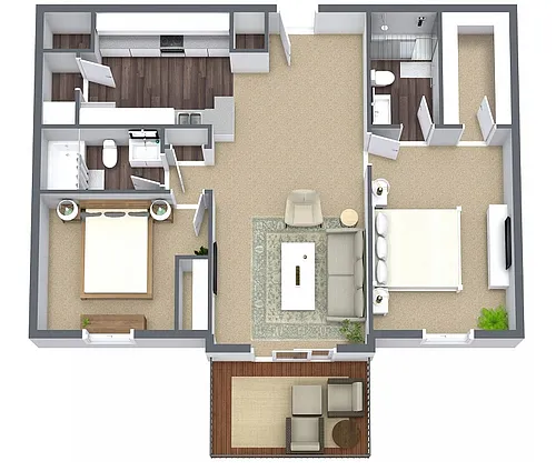 Floor plan 2x2 VP