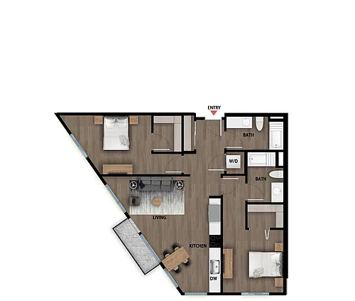 Floor plan B3 MFTE 115
