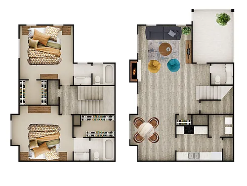 Floor plan 1800 B4 TH