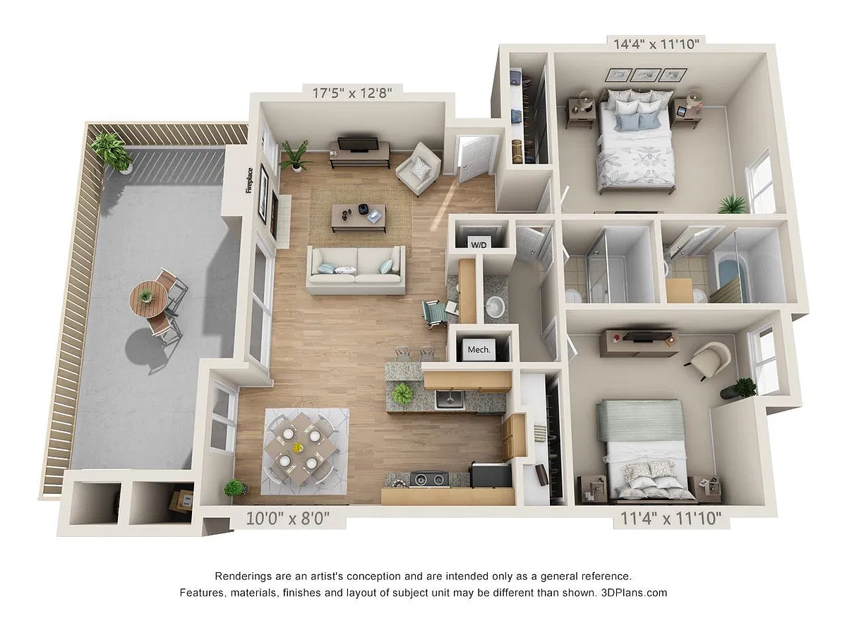 Floor plan 2X2 G