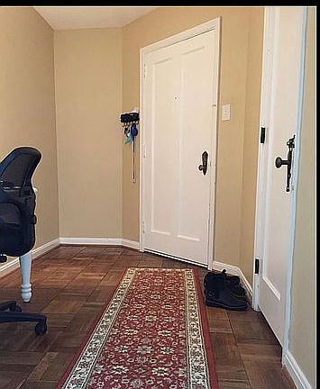 Foyer with large coat closet
