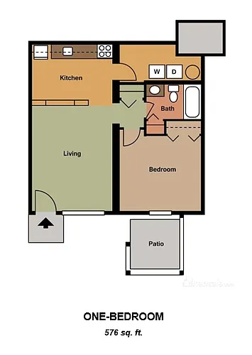 Floor plan 1 Bedroom