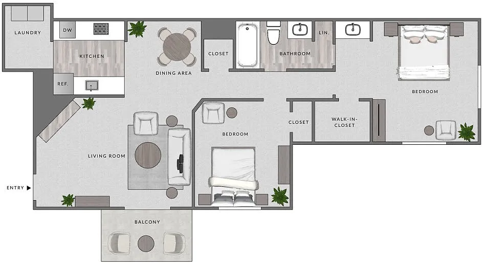 Floor plan B1-2X1